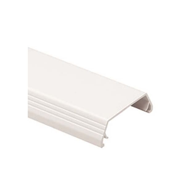 Base & Cover Raceway, T-45 Series, 2.38 in W, 0.73 in H, 8 ft L, White, 8 PK